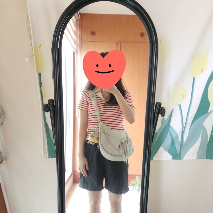 MUSINSA | COVERNAT WOMAN Clover Heart Shirring Medium Nylon