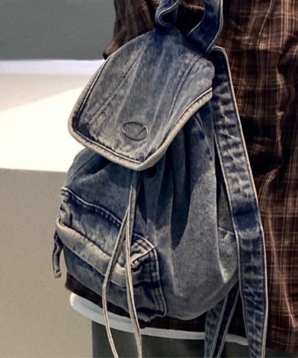 トートバッグ Odd Studio Odd Signature Small Denim Backpack MUSINSA | ODDSTUDIO Odd Signature Small Denim Backpack
