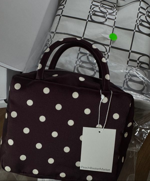 韓国商品/PEACHBASKETMARKET Polka Dot Bag MUSINSA | PEACH BASKET MARKET Polka Dot Bag (black)
