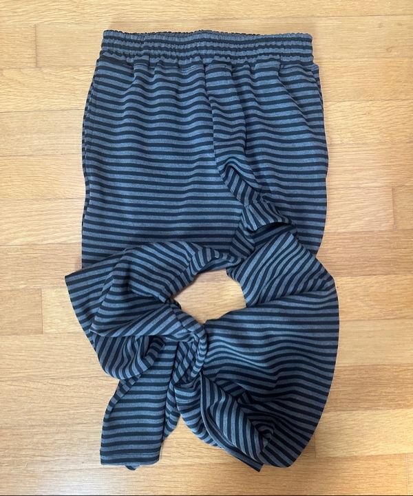 MUSINSA公式 | ENZO BLUES Mild Stripe Banding Bootcut Pants