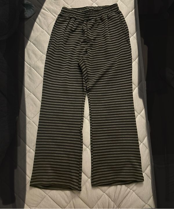 MUSINSA公式 | ENZO BLUES Mild Stripe Banding Bootcut Pants