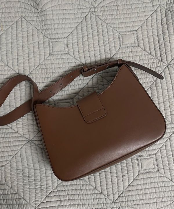 MUSINSA | DBERNO Classic Embo Hobo Bag (Brown)