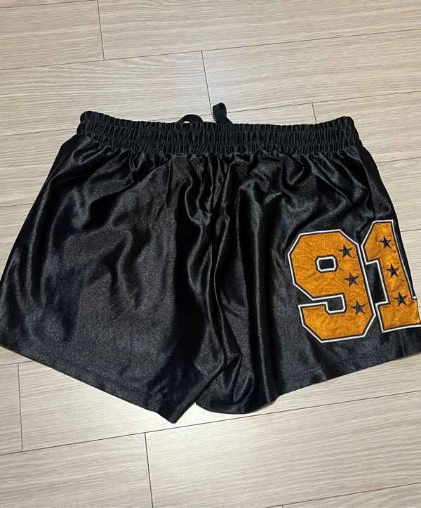 ◆BADBLOOD◆ 91 Football Shorts Black w-srt24-055 MUSINSA | BADBLOOD 91 Football Shorts - Black