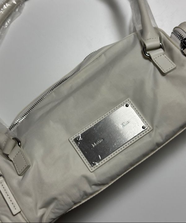 MUSINSA | MATIN KIM NYLON BOSTON BAG IN IVORY