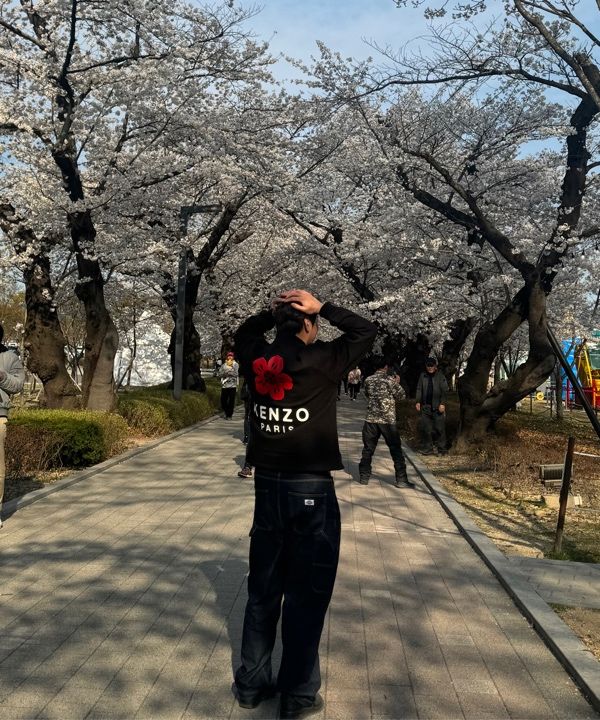 ★KENZO★ Gats Bokeh Flower Cardigan Black FE65SW2264MT99J F MUSINSA | KENZO GATS Bokeh Flower Cardigan - Black