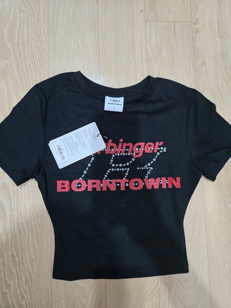 ★2024SS新作★BORN TO WIN★B X H CROP T-SHIRTS MUSINSA | BORN TO WIN B x H CROP T-SHIRTS [BLACK]