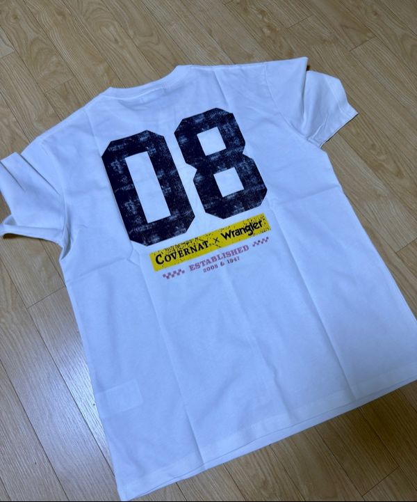 Tシャツ・カットソー COVERNAT CoverNatXWrangler 08 Vintage T-Shirt Blue MUSINSA | COVERNAT [CovernotXWrangler] 08 Vintage T-shirt Blue