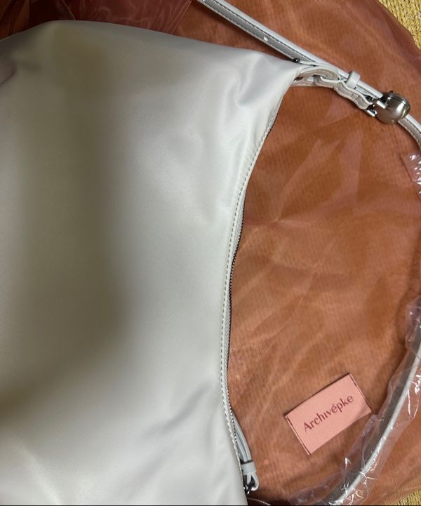 MUSINSA公式 | Archivépke Luv moon bag(Nylon ivory)_OVBAX25102IVO