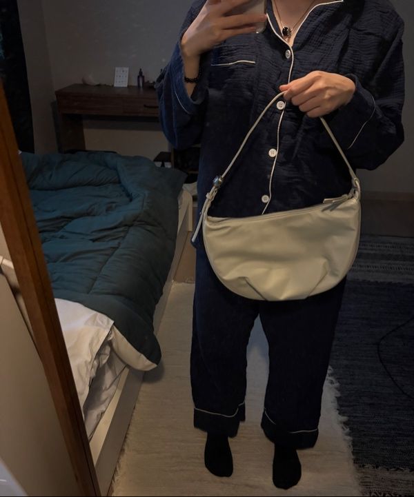 MUSINSA公式 | Archivépke Luv moon bag(Nylon ivory)_OVBAX25102IVO