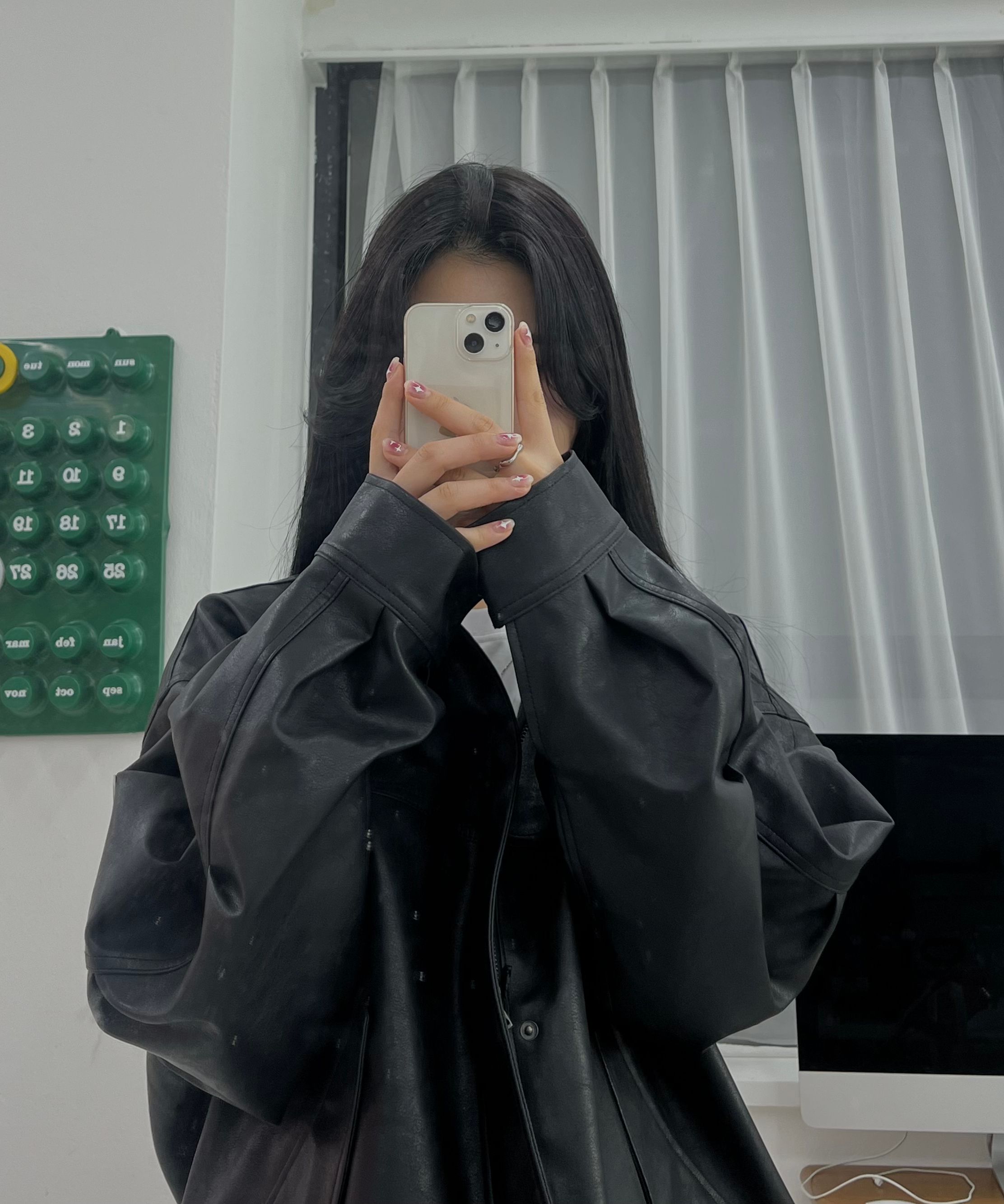 【1993studio】24FW★ Symbol Logo Leather Field Jacket MUSINSA | 1993STUDIO Symbol Logo Leather Field Jacket_Black