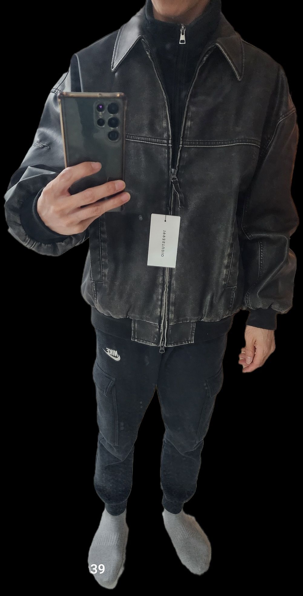 CRACK WASHED ACTIVE JACKET Msize