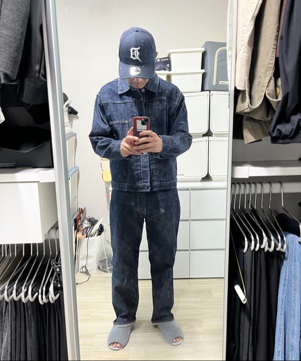 MUSINSA公式 | OUTSTANDING W.W. II SELVEDGE DENIM 1ST JACKET_INDIGO