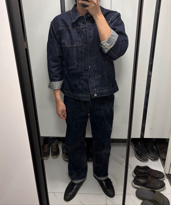 デニムジャケット １ｓｔ 大戦モデル MUSINSA OUTSTANDING MUSINSA公式 | OUTSTANDING W.W. II SELVEDGE DENIM 1ST JACKET_INDIGO
