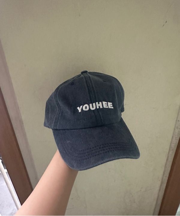 MUSINSA | YOUHEE YOUHEE LOGO BALL CAP BLUE
