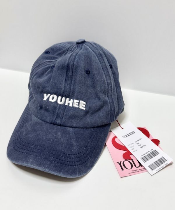 MUSINSA | YOUHEE YOUHEE LOGO BALL CAP BLUE