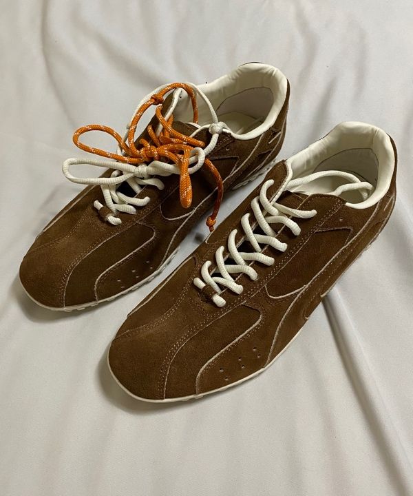 MUSINSA | YASE Spider Suede Sneakers Brown