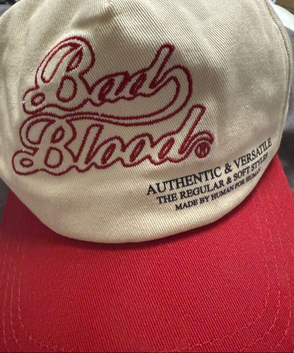 ★BADBLOOD ★ BAD CURSIVE LOGO BALL CAP MUSINSA | BADBLOOD Bad Cursive Logo Ball Cap - Red
