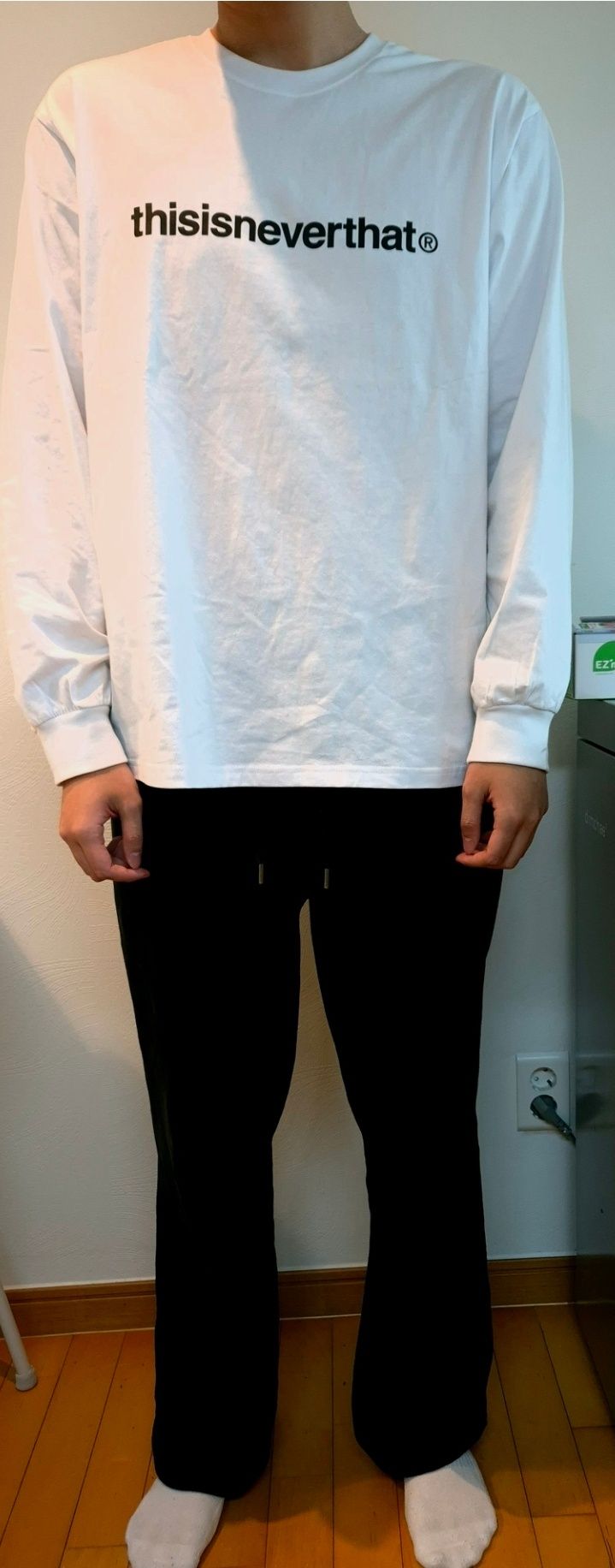 MUSINSA | thisisneverthat® (FW24) T-Logo L/S Tee - White
