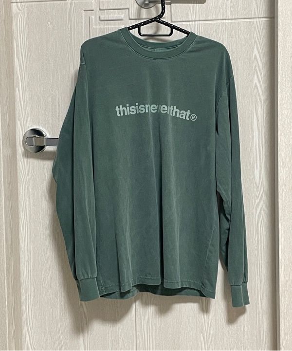 MUSINSA | thisisneverthat T-Logo L/S Tee - Blue Green