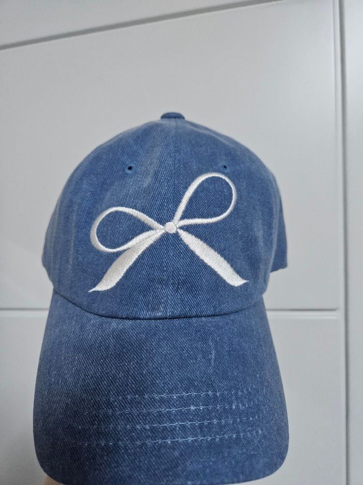 MUSINSA | UBEIGE Ribbon Pigment Ball Cap (Blue)
