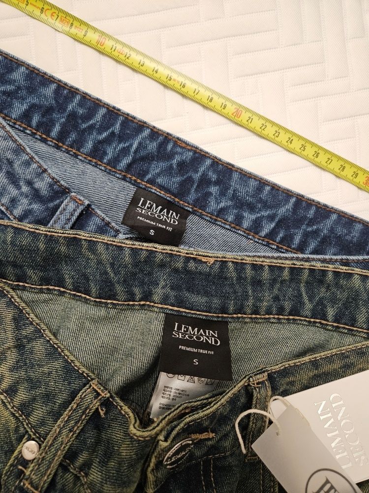 MUSINSA | LEMAIN SECOND Vintage cat-washed wide denim pants