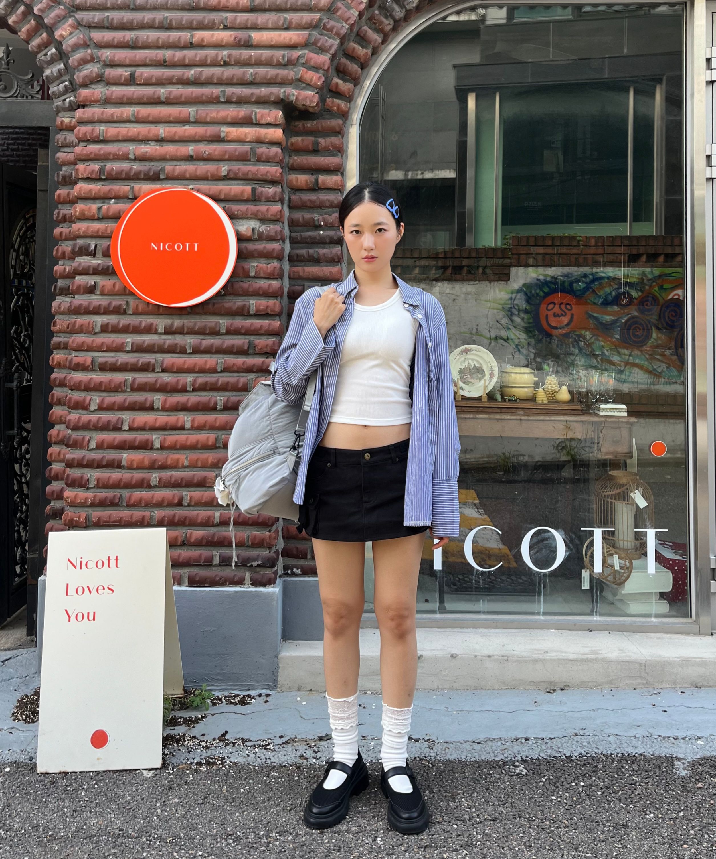 スニーカー MAC MOC [3-day delivery] Grid mesh Mary Jane sneakers 5cm MUSINSA | MACMOC Grid Mesh Mary Jane Sneakers 5Cm