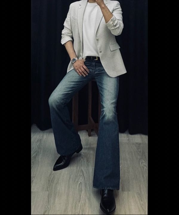 LMOOD ■ Jeanne flare denim MUSINSA | LMOOD Jeanne flare denim french blue