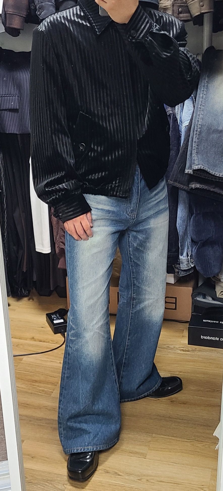 LMOOD ■ Jeanne flare denim MUSINSA | LMOOD Jeanne flare denim french blue