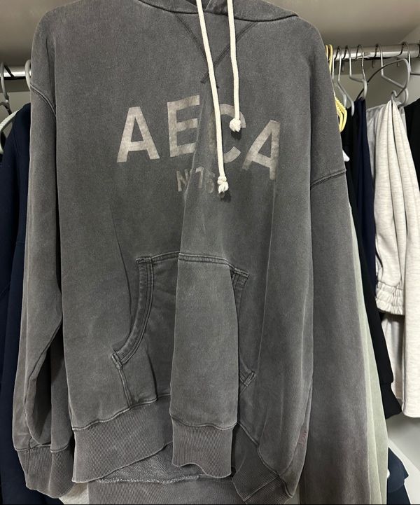 パーカー・フーディ AECA WHITE BIG LOGO PULLOVER HOODIEWASHED CHARCOAL MUSINSA | AECA WHITE BIG LOGO PULLOVER HOODIE-WASHED CHARCOAL