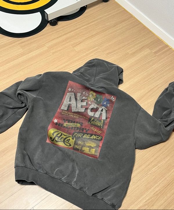 パーカー・フーディ AECA WHITE CLOVER HOLIDAY HOODIE SWEATWASHED CHARCOAL MUSINSA | AECA WHITE CLOVER HOLIDAY HOODIE SWEAT-WASHED CHARCOAL
