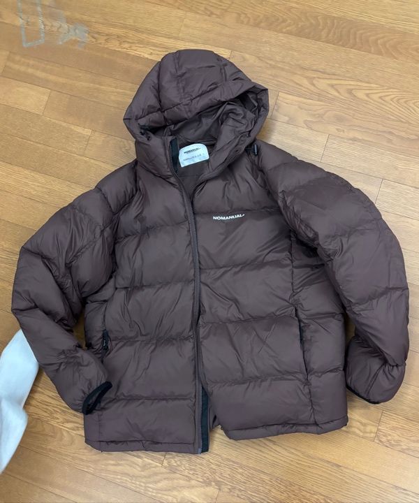 ダウンジャケット・コート NOMANUAL DIVISION HOODED DUCK DOWN SAGE GREEN NM64DW02M1DG DIVISION HOODED DUCK DOWN - SAGE GREEN - nomanual