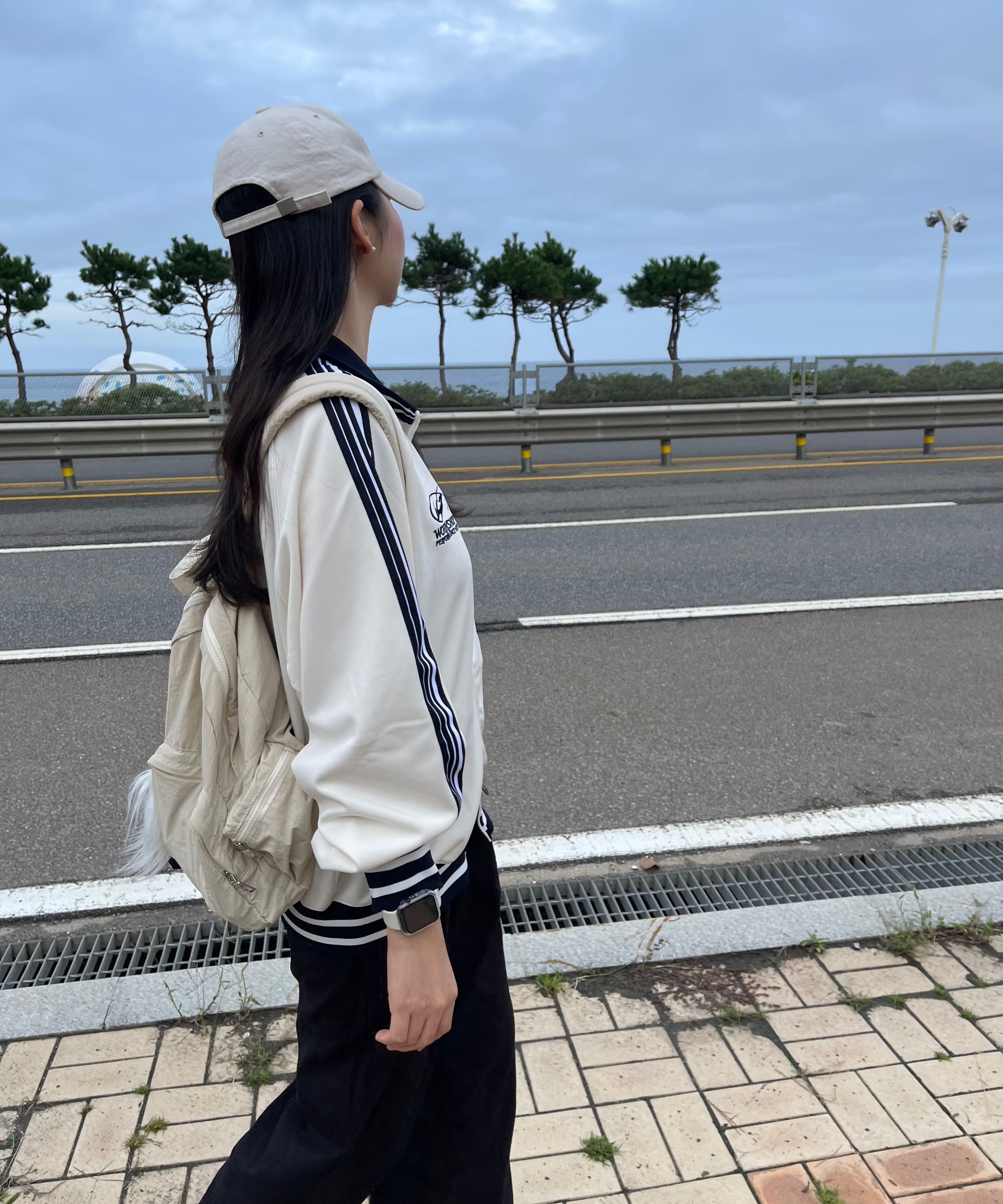 MUSINSA公式 | TRAVEL jersey track jacket navy