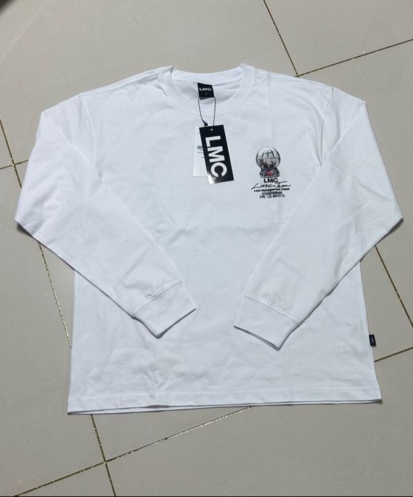 ■LMC■ GLOBE LONG SLV TEE 2PACK white 0LM45CLS112WHT MUSINSA | LMC SNOW GLOBE LONG SLV TEE white