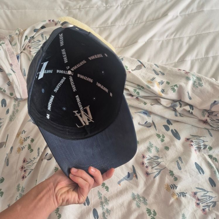 キャップ WOOALONG Deep signature nylon ball cap NAVY WL240WCA03UNAV Signature Logo ball cap - NAVY - WOOALONG | 60% - Asian