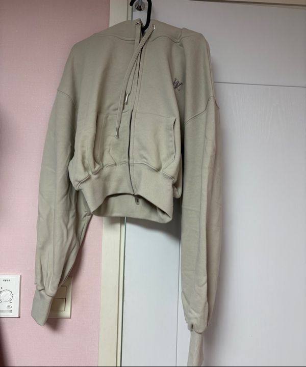 [WOOALONG]24FW★WAL signature crop hood zip-up WOOALONG ウアロン Signature crop hood zip-up / WOOALONG