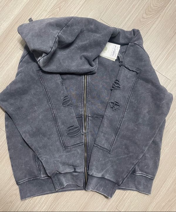 アウターその他 XTONZ XTT065 Carpenter damage two-way hood zip-up VINTAGE PI MUSINSA | XTONZ XTT065 Carpenter Damage Two-Way Hood Zip-Up