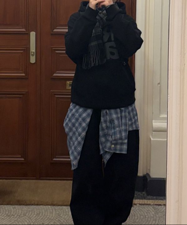 MUSINSA | THE COLDEST MOMENT TCM rag hoodie (black)