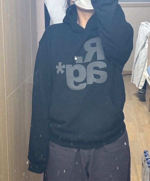 MUSINSA | THE COLDEST MOMENT TCM rag hoodie (black)