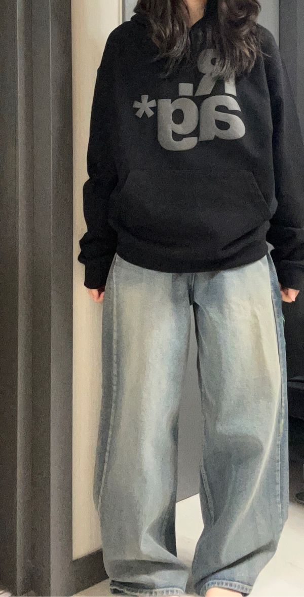 MUSINSA | THE COLDEST MOMENT TCM rag hoodie (black)