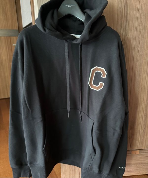 MUSINSA | COVERNAT C Logo Hoodie Black