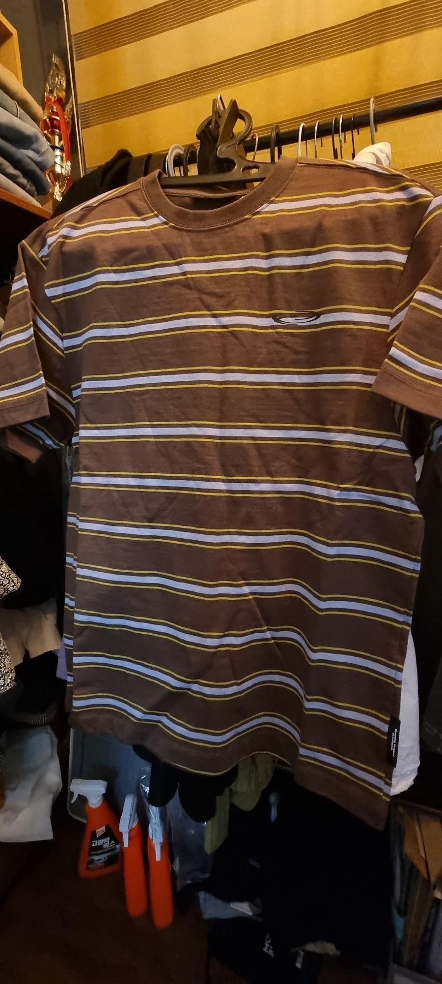 【Opening Project】Small Logo Multi Stripe T Shirt /追跡付 MUSINSA | OPENING PROJECT Small Logo Multi Stripe T Shirt