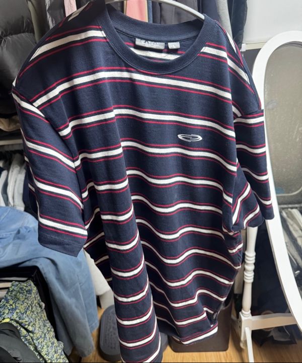 【Opening Project】Small Logo Multi Stripe T Shirt /追跡付 MUSINSA | OPENING PROJECT Small Logo Multi Stripe T Shirt