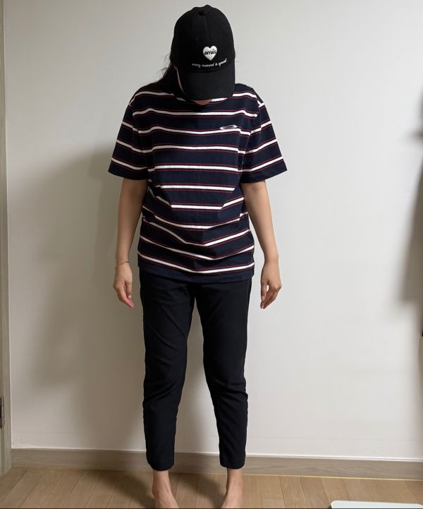 MUSINSA | OPENING PROJECT Small Logo Multi Stripe T Shirt