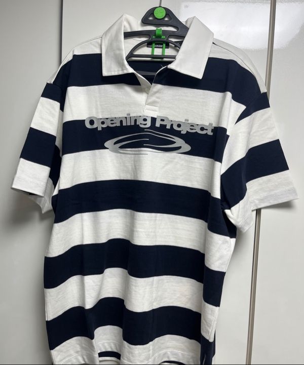 トップスその他 Opening Project W Identity Stripe Collar T Shirt White W Identity Stripe Collar T Shirt - White - OPENING PROJECT