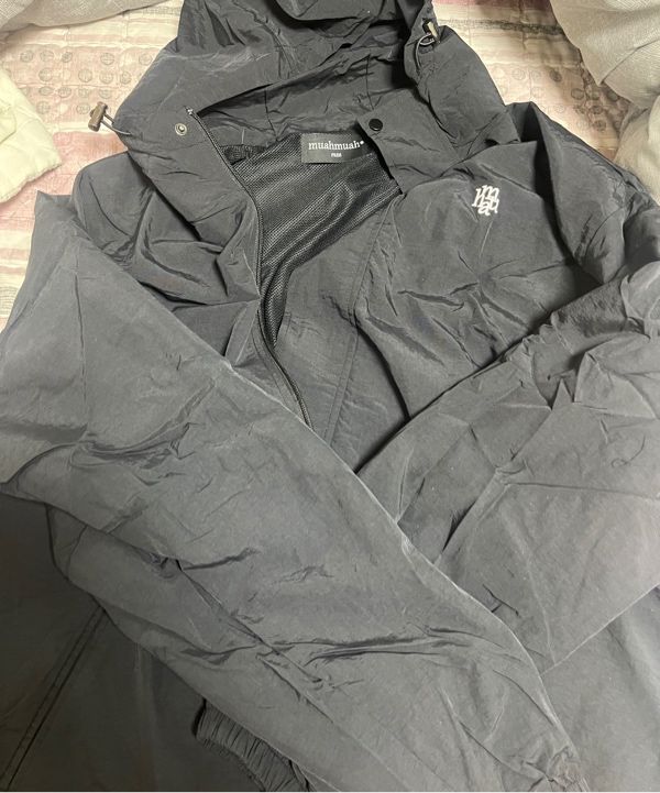 ★muahmuah☆LOGO PLACKET WINDBREAKER JACKET LOGO PLACKET WINDBREAKER JACKET - muahmuah | 60% - Asian