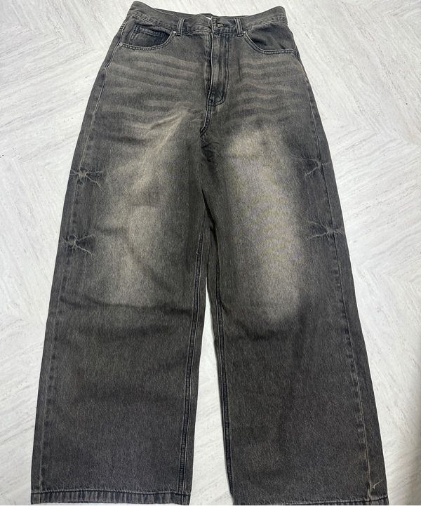 MUSINSA | SUPERSUB Domingo Washed Wide Denim Pants - Washed