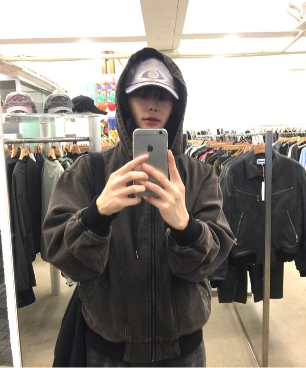 SUPERSUB ♥ Denim Hooded Zip-Up/追跡付 MUSINSA公式 | SUPERSUB Denim Hooded Zip-Up - Washed Brown