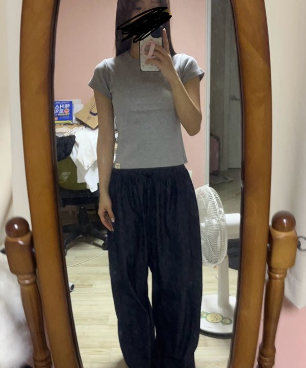 ★GLOWNY★G CREW NECK TEE (GRAY)★正規品/韓国直送料込/人気 G CREW NECK TEE (GRAY) - GLOWNY