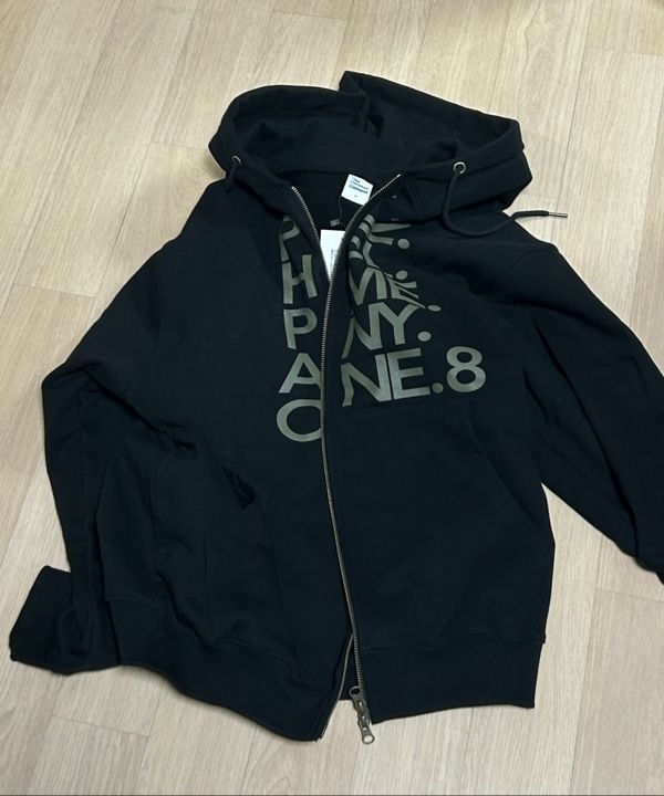 MUSINSA | THE COLDEST MOMENT TCM plz hooded zip-up (black)