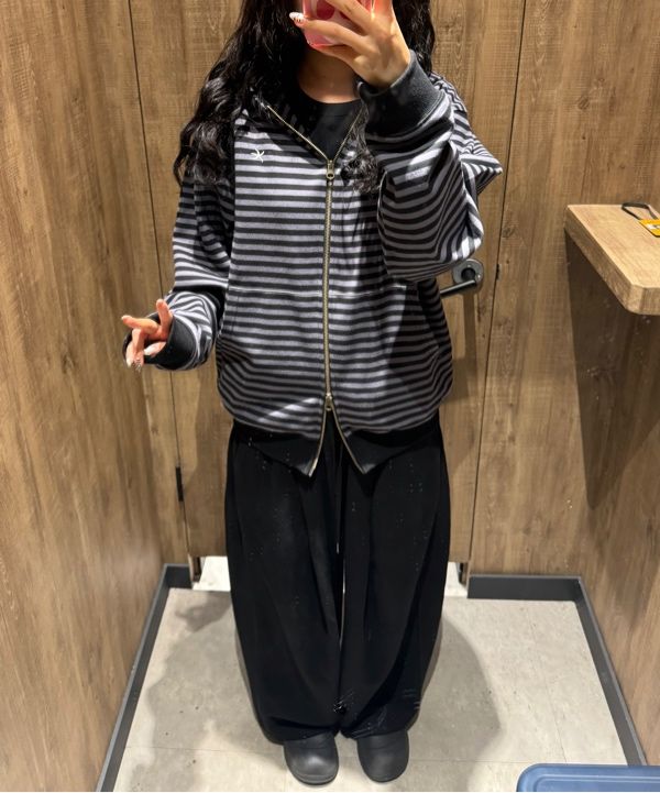 MUSINSA | THE COLDEST MOMENT TCM stripe hooded zip-up